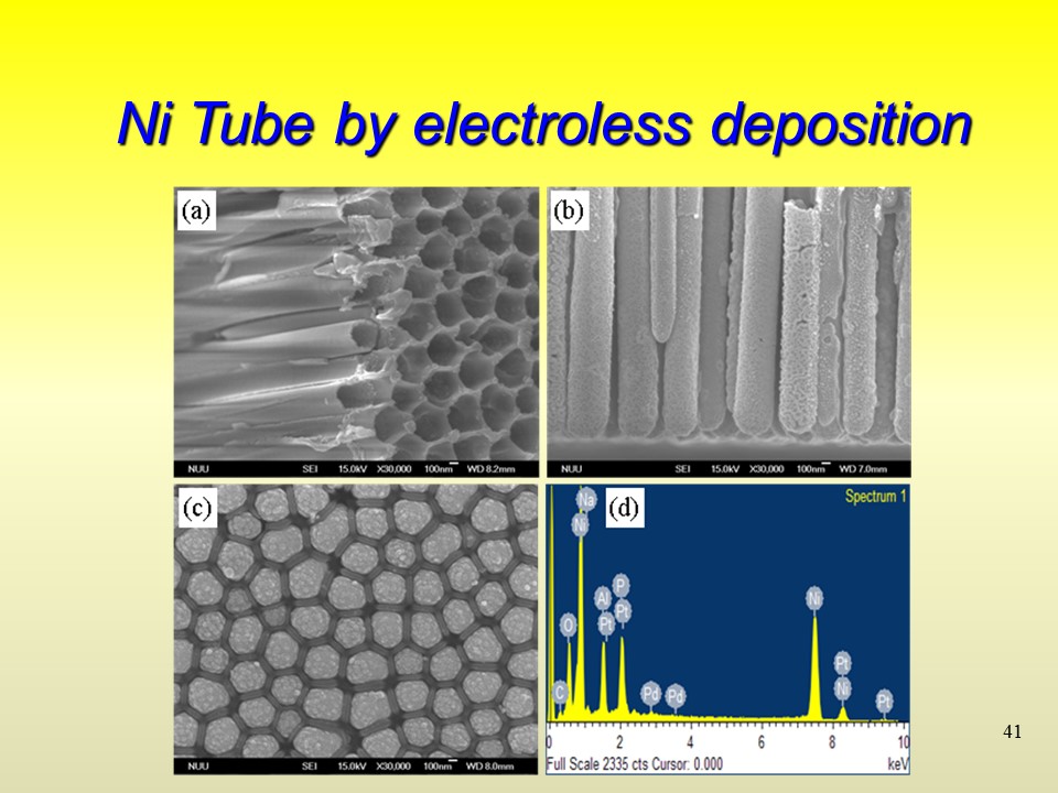 Ni Tube by electroless deposition